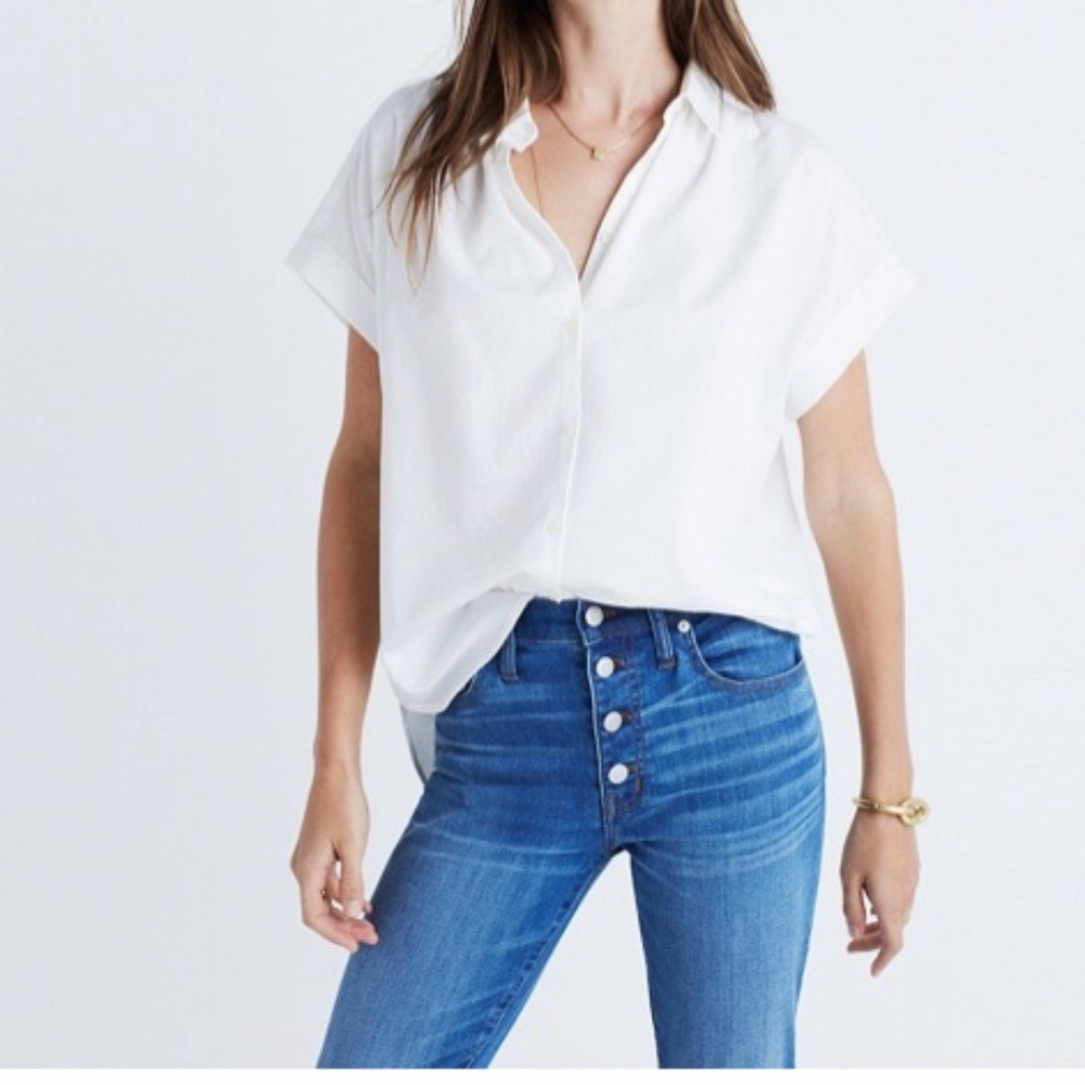 Madewell Central Shirt in Pure White